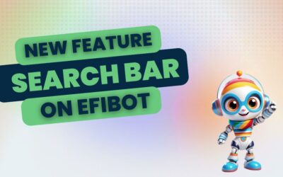 Exciting news: Introducing the Search Bar feature on Efibot 